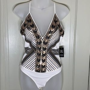 Express Sequined Body Suit